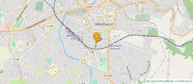 localisation de l'entreprise CPA à MONTLUCON