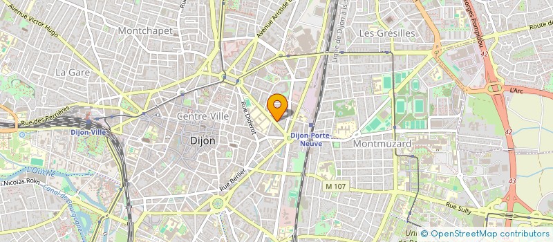 localisation de l'entreprise CPA  DIJON