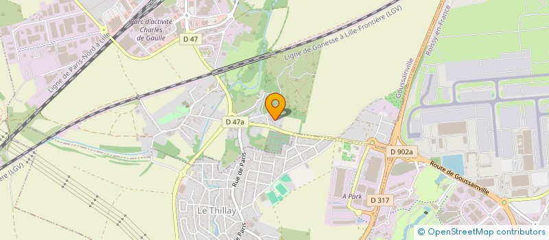 localisation de l'entreprise CPA 95  GOUSSAINVILLE