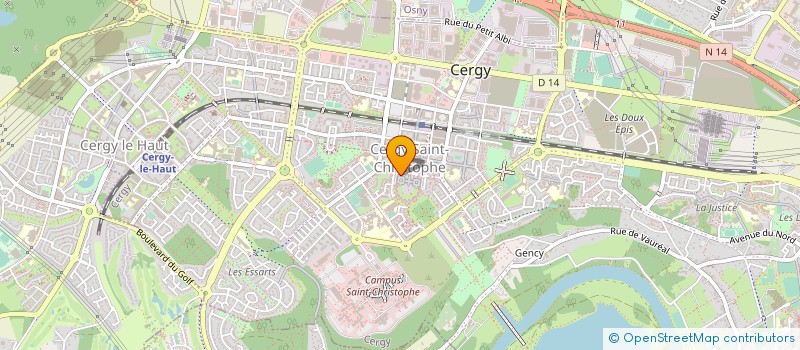 localisation de l'entreprise CPA CERGY PIECES AUTO à CERGY