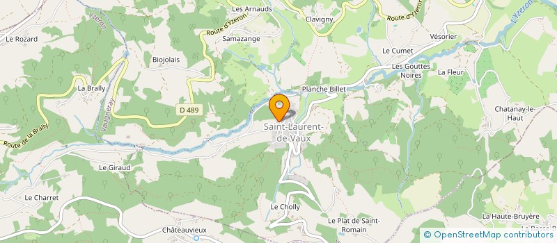 localisation de l'entreprise CPA - LES GRIMPEURS  VAUGNERAY