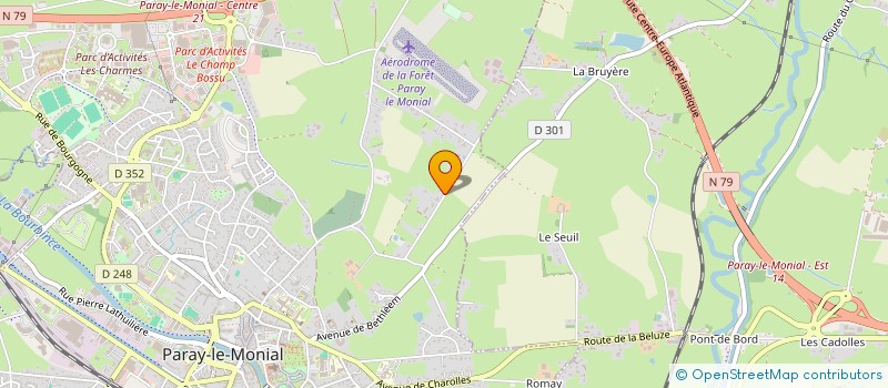 localisation de l'entreprise CPA LES VIGNES  PARAY-LE-MONIAL