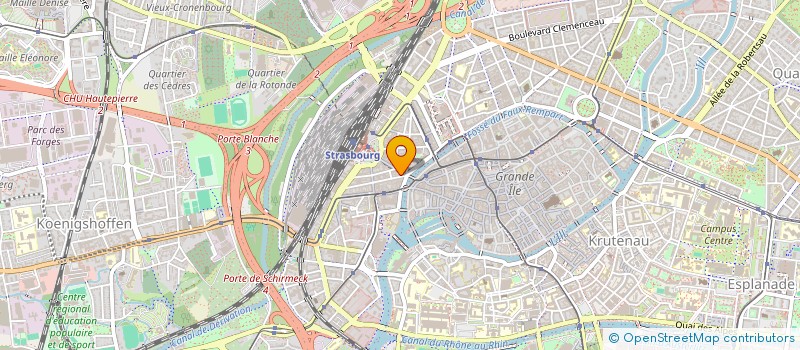 localisation de l'entreprise CPA SARL CUISINES PROFESSIONNELLES ALLEMANDES  STRASBOURG