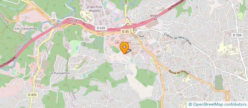 localisation de l'entreprise CPA SERVICES à ANTIBES