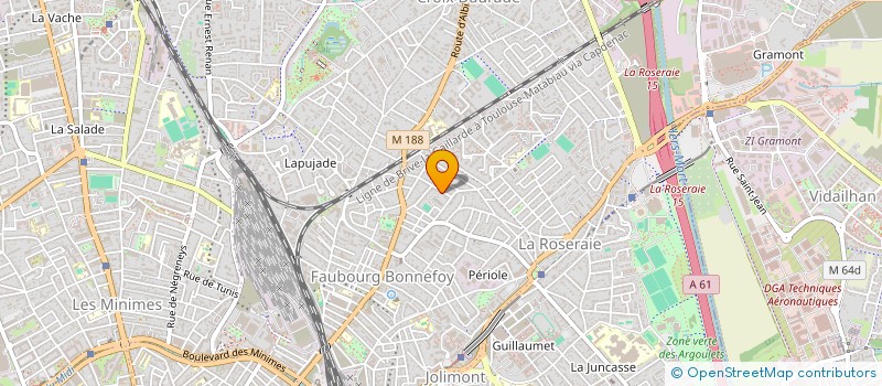 localisation de l'entreprise CPAE D'HUEZ  TOULOUSE