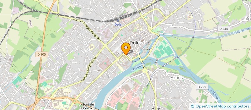 localisation de l'entreprise CPALL à DOLE