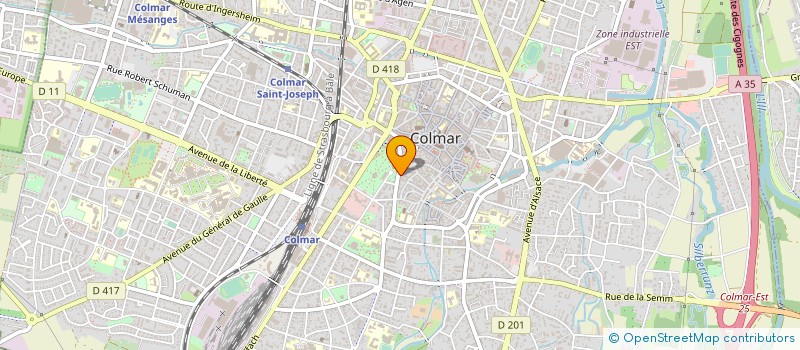 localisation de l'entreprise CPAM DU HAUT RHIN à COLMAR