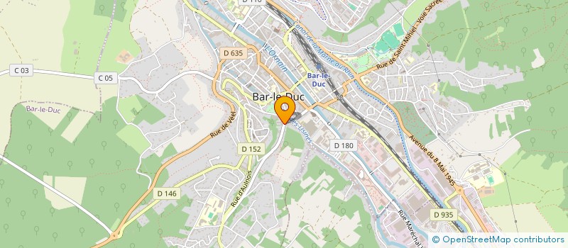 localisation de l'entreprise CPAM MEUSE à BAR-LE-DUC