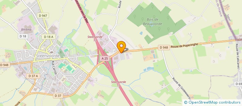 localisation de l'entreprise CPAO  STEENVOORDE