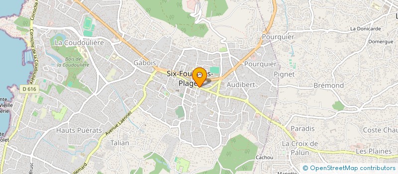localisation de l'entreprise CPAP à SIX-FOURS-LES-PLAGES
