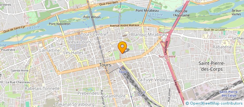 localisation de l'entreprise CPARTOURS à TOURS