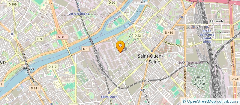 localisation de l'entreprise CPASEC à SAINT-OUEN-SUR-SEINE