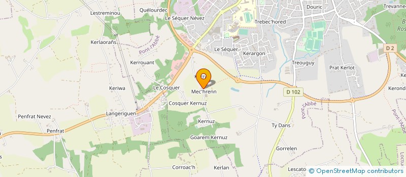 localisation de l'entreprise CPB CARROSSERIE  PONT-L'ABBE