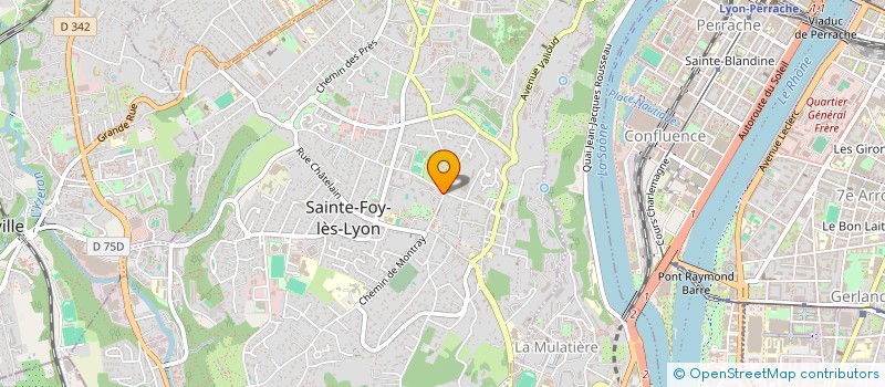 localisation de l'entreprise CPB CONSEILS EN PHARMACIE ET BIOLOGIE à SAINTE FOY LES LYON