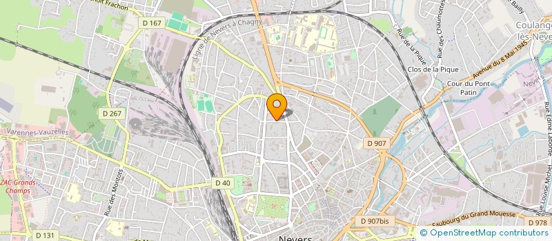 localisation de l'entreprise CPB FORET à NEVERS