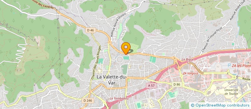 localisation de l'entreprise CPC à LA VALETTE-DU-VAR