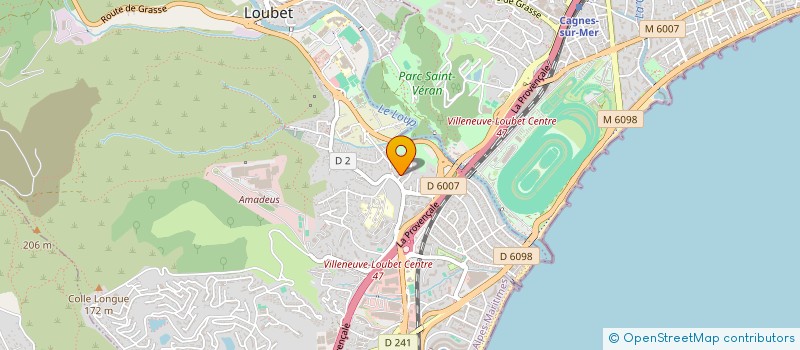 localisation de l'entreprise CPC AZUR à VILLENEUVE-LOUBET