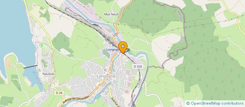 localisation de l'entreprise CPC PNEU  LANGOGNE