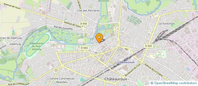 localisation de l'entreprise CPCD  CHATEAUROUX