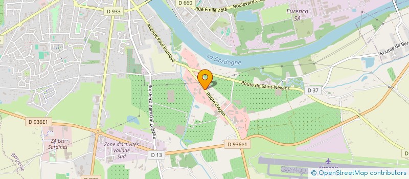 localisation de l'entreprise CPCE à BERGERAC