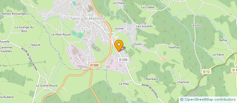 localisation de l'entreprise CPCL  SAINT-JUST-MALMONT