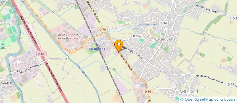 localisation de l'entreprise CPCM-LABS  ESCALQUENS