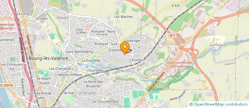 localisation de l'entreprise CPCR  BOURG-LES-VALENCE