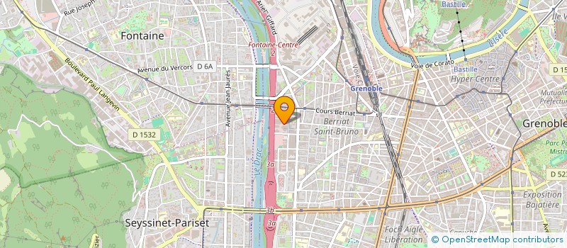 localisation de l'entreprise CPCR COMMUNICATION à GRENOBLE