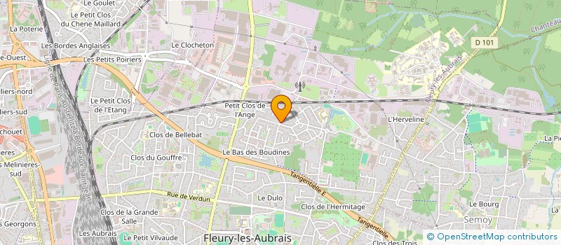 localisation de l'entreprise CPDB INVEST à FLEURY-LES-AUBRAIS