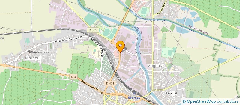 localisation de l'entreprise CPE- BARDOUT à EPERNAY