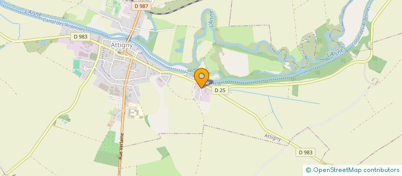 localisation de l'entreprise CPE CLIM PAC ENERGIE  ATTIGNY