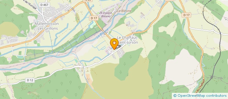 localisation de l'entreprise CPE FROMAGES FERMIERS ARTI MULTI ESPECES  LE CHAFFAUT-SAINT-JURSON