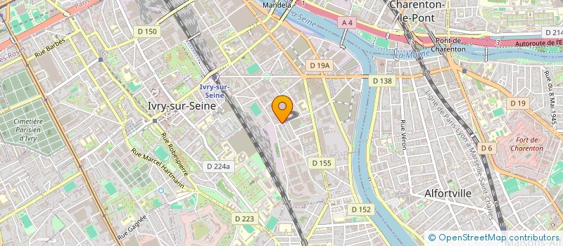 localisation de l'entreprise CPE TRANSPORTS à IVRY-SUR-SEINE