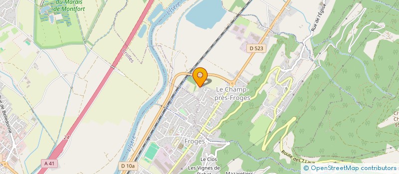 localisation de l'entreprise CPEC-VB  LE CHAMP-PRES-FROGES