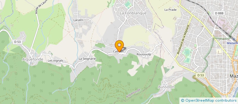 localisation de l'entreprise CPEG & FILS  AIGUEFONDE