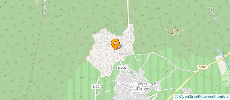 localisation de l'entreprise CPEL  SEILLONS SOURCE D'ARGENS