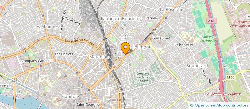 localisation de l'entreprise CPENR D'AMBERAC  TOULOUSE