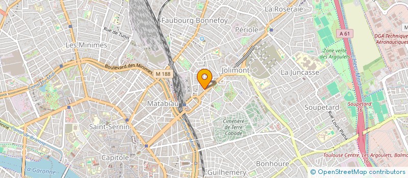 localisation de l'entreprise CPENR DE SIEURAGUEL  TOULOUSE