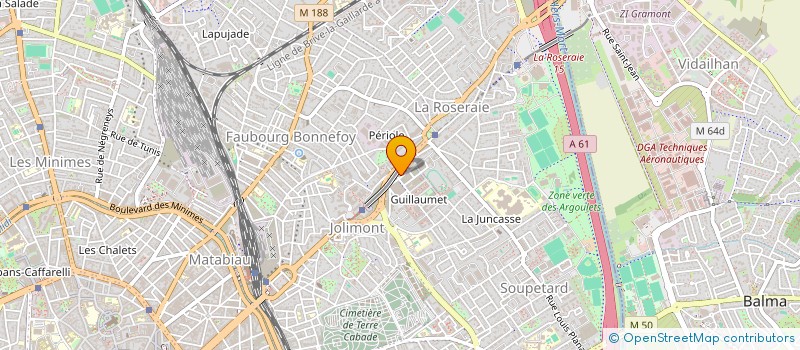 localisation de l'entreprise CPENR LE PLATEAU DU DUESMOIS  TOULOUSE