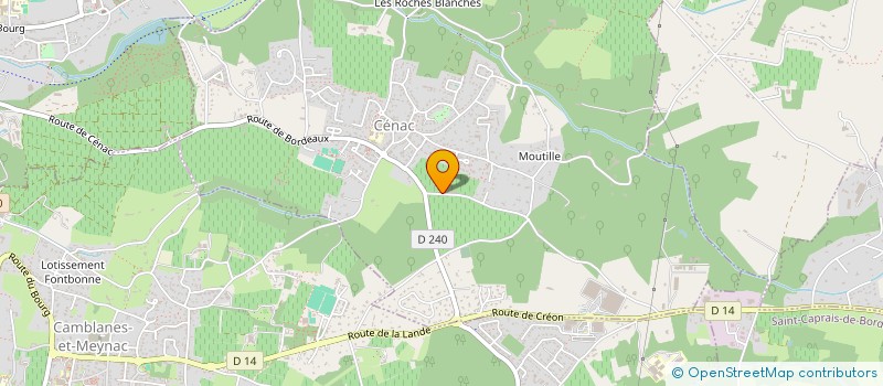 localisation de l'entreprise CPESO  CENAC