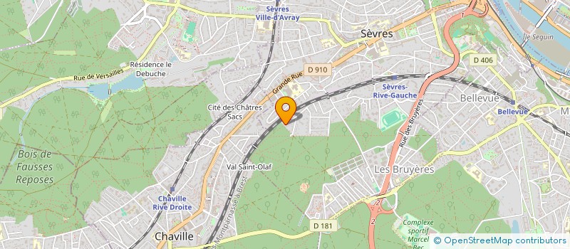 localisation de l'entreprise CPF 01 à SEVRES