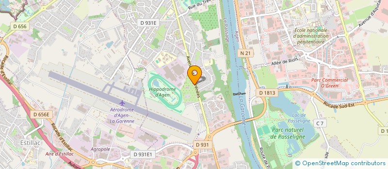 localisation de l'entreprise CPF 4701  LE PASSAGE