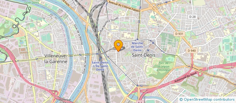 localisation de l'entreprise CPF  SAINT-DENIS