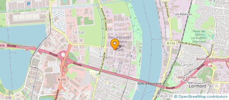 localisation de l'entreprise CPF à BORDEAUX