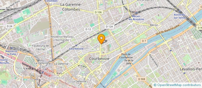 localisation de l'entreprise CPF à COURBEVOIE