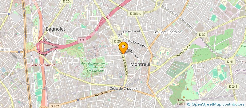 localisation de l'entreprise CPF à MONTREUIL