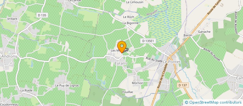 localisation de l'entreprise CPF GESTION  EYRANS