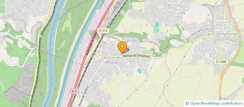 localisation de l'entreprise CPG  SEREZIN-DU-RHONE