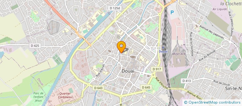 localisation de l'entreprise CPG à DOUAI