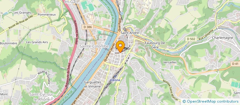 localisation de l'entreprise CPG ASSURANCES à VIENNE